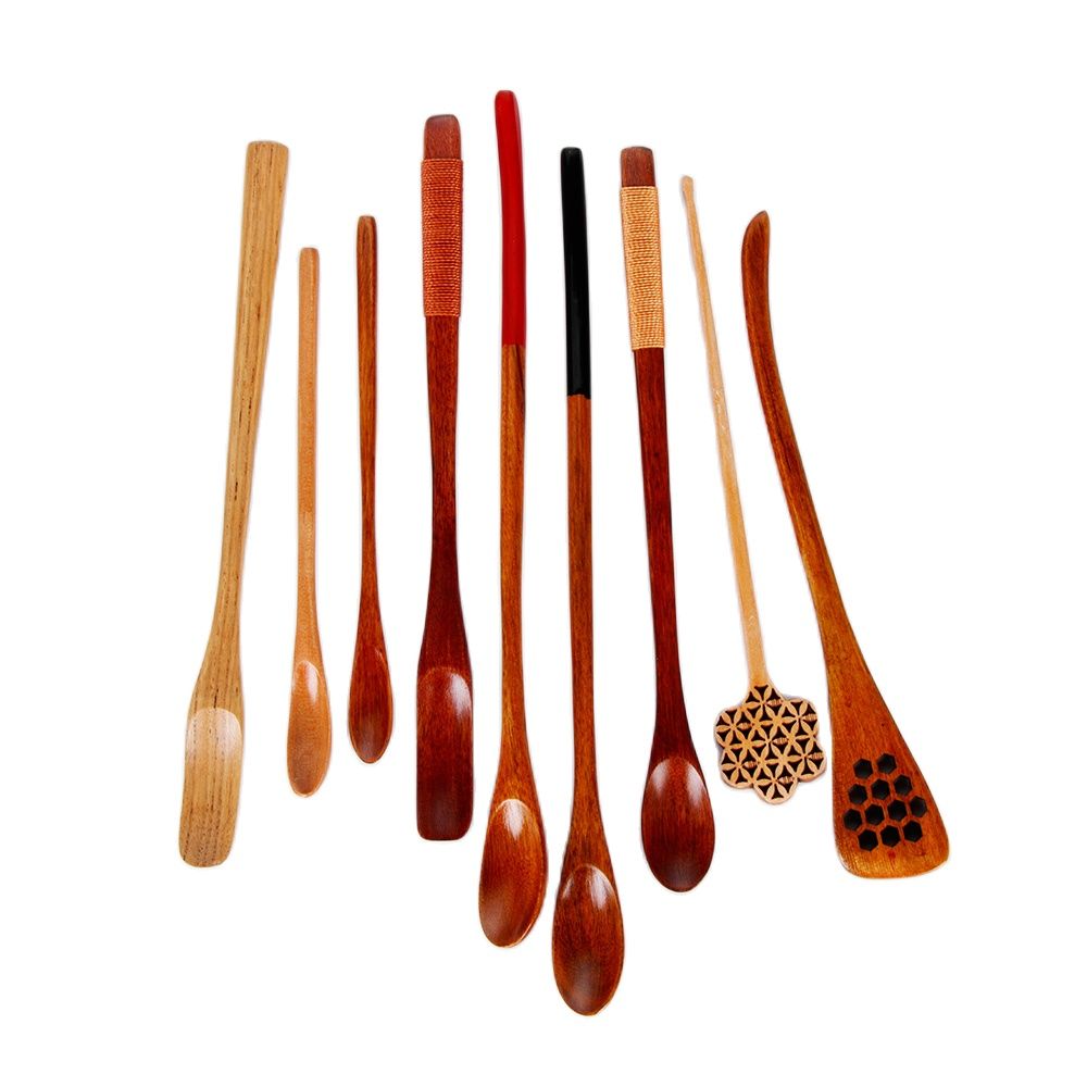 Bamboo Cutlery Set - Utensile da cucina in legno foglia