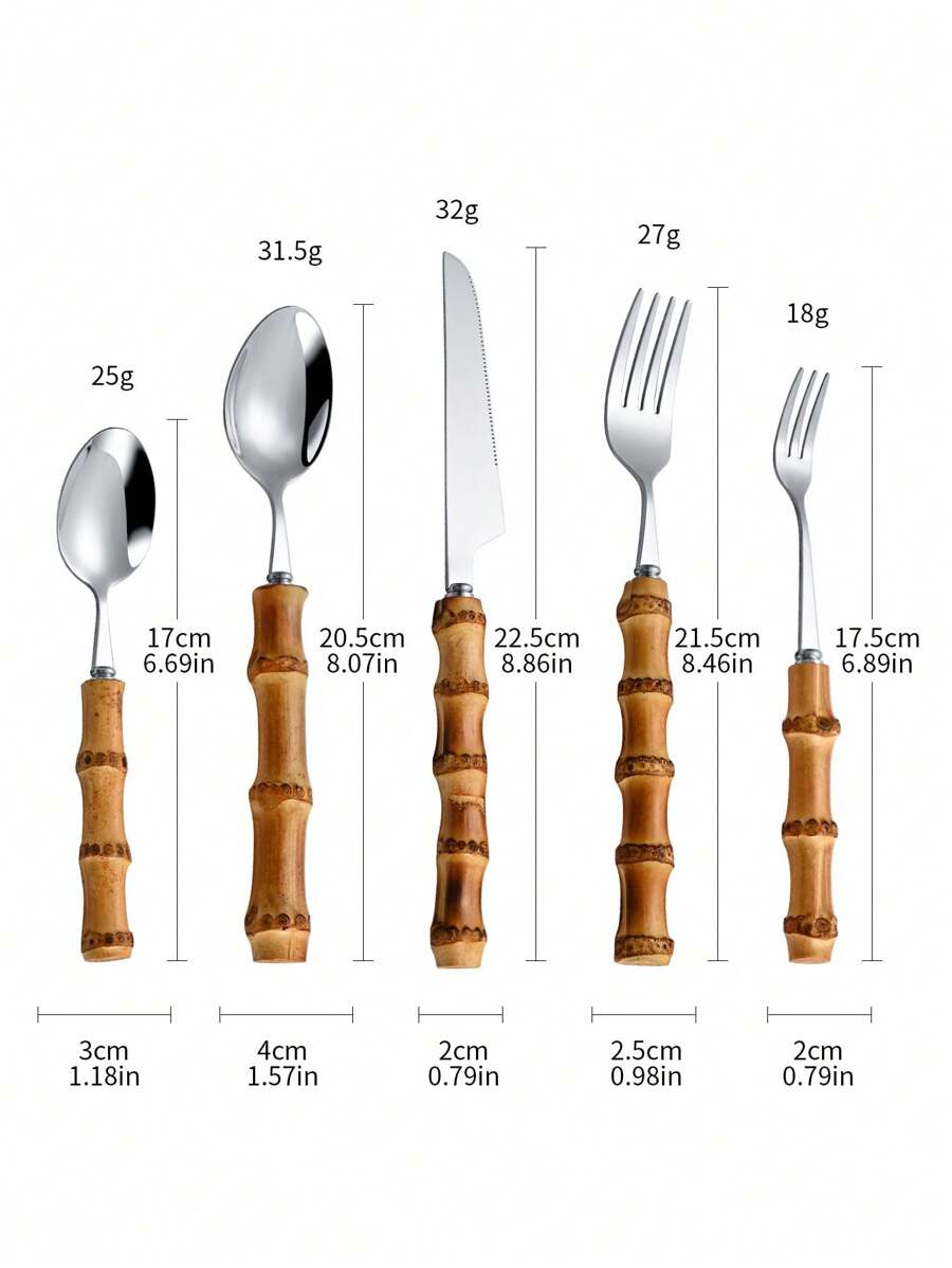 Set di posate in acciaio inoss - Bamboo Cutlery Set recensione e prezzo