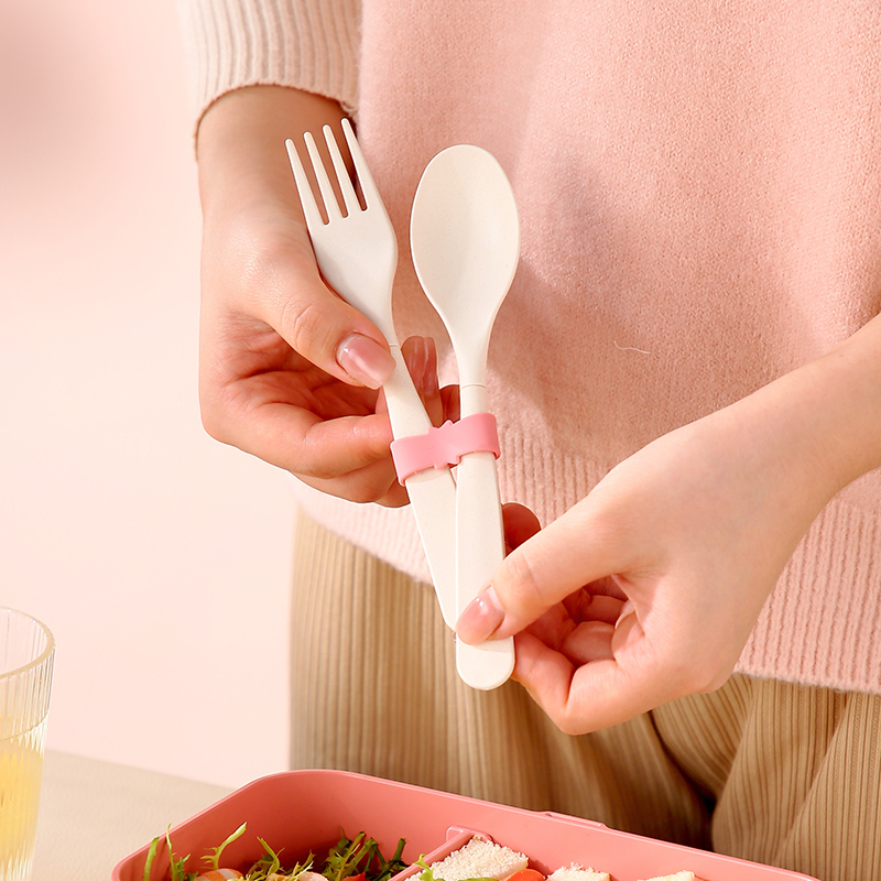 Lunch Box portatile in fibra d - Bamboo Cutlery Set recensione e prezzo
